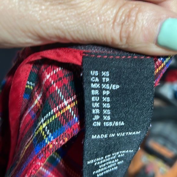 Plaid Mickey Mouse Vintage Vibe Trouser XS - Picture 11 of 16